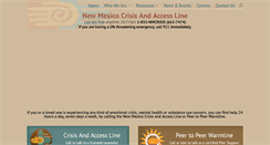 Desktop Screenshot of nmcrisisline.com